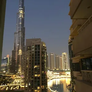 Apartment Downtown Boulevard One Bedroom Apt In 29 Blvd غرفة وصالة Burj & Fountain View Master Bedroom Plus 2 Single Beds In Living
